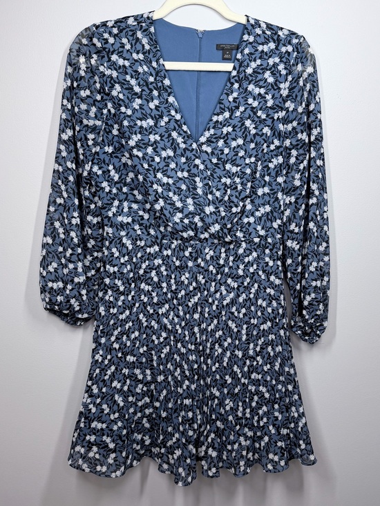 Ann Taylor Dresses & Skirts - Ann Taylor Blue Floral Pleated Smocked Dress 6 Petite *No Belt* Cottagecore